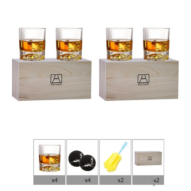 New Product Wooden Box Crystal Cup