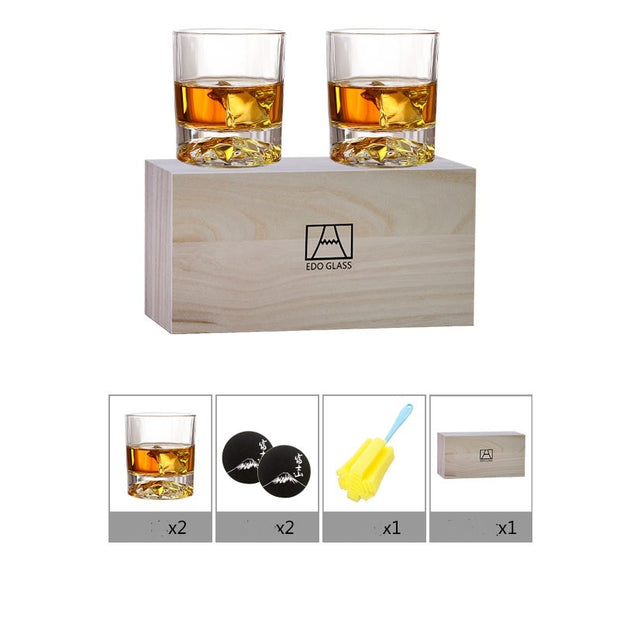 New Product Wooden Box Crystal Cup