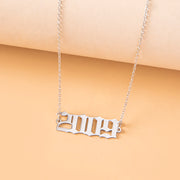 Year Number Necklaces For Women Birthday Date Gifts