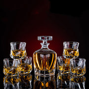 Thickened Whiskey Glass Set Foreign Wine Glass Crystal Glass Wine Bottle Creative Wine Set