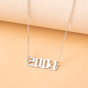 Year Number Necklaces For Women Birthday Date Gifts