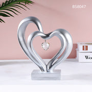 Creative Wedding Gift Heart Printing Resin Craft Ornament