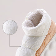 Winter Thick-soled Feces-feeling Couples Wear Waterproof And Non-slip Velvet Warm Cotton Slippers Indoors And Outdoors