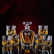 Thickened Whiskey Glass Set Foreign Wine Glass Crystal Glass Wine Bottle Creative Wine Set