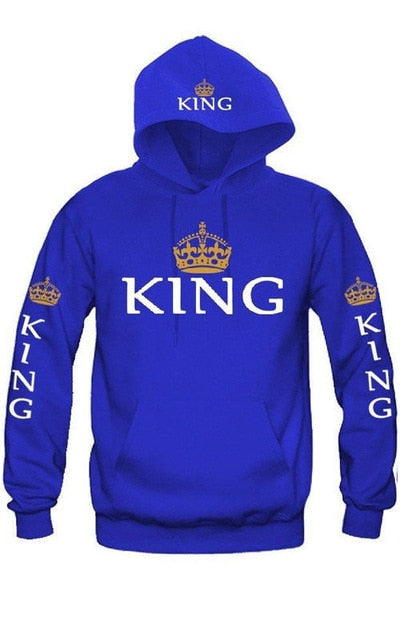 Couple Matching Hoodie - King and Queen