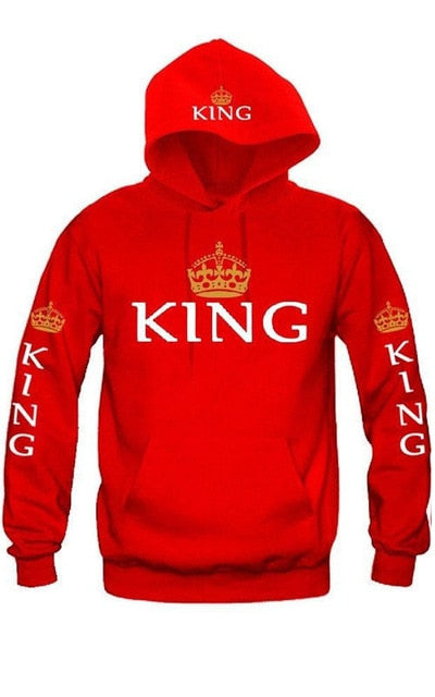 Couple Matching Hoodie - King and Queen